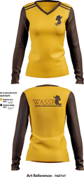 Wyoming Association of Secondary School Principals 79829296 Women's Long Sleeve V-neck Shirt - 4