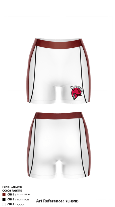 Antioch Middle School Volleyball 9817929 Women's Compression Shorts - 2