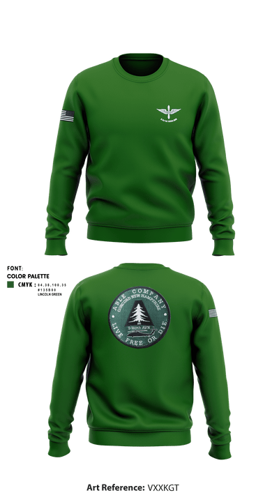 A Co 1st 169th AVN 4281212 Crew Neck Sweatshirt - 1