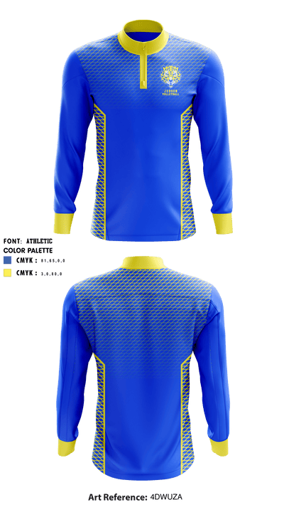 IDEA College Preparatory-Judson (High School) Volleyball 56176558 Quarter Zip Jacket - 1