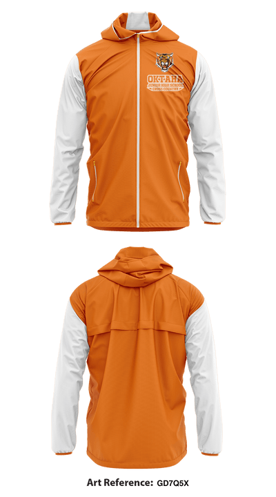 Oktaha Junior High School Cross Country 39399040 Windbreaker - 1