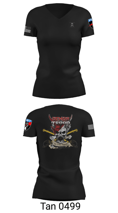 Pirate FIST 40873252 Women's Short Sleeve V-neck Shirt - 35