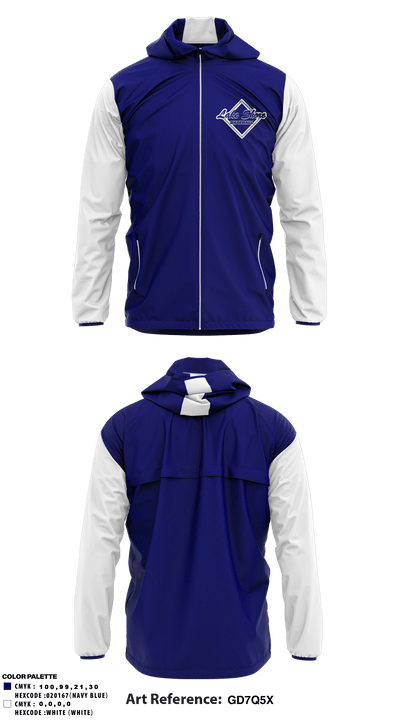 Lakeshore Youth Baseball Association 5685204 Windbreaker - 1