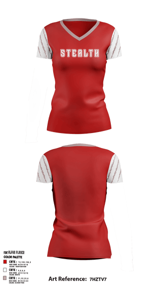 Women's Short Sleeve Vneck Shirt, Stealth Softball Org, Softball, Teamtime, Team time, sublimation, custom sports apparel, team uniforms, spirit wear, spiritwear, sports uniforms, custom shirts, team store, custom team store, fundraiser sports, apparel fundraiser