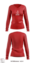 Judson High School Volleyball 81080129 Women's Long Sleeve V-neck Shirt - 3