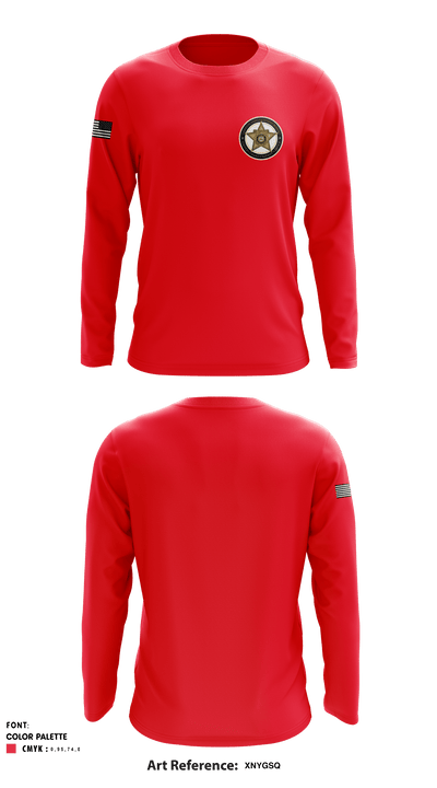 Criminal Investigations Bureau 90849534 Long Sleeve Performance Shirt - 1