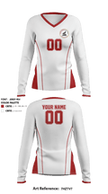 Days Creek Middle School Volleyball 3108474 Women's Long Sleeve V-neck Shirt - 2
