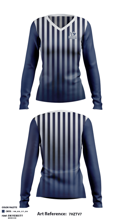 Kamehameha School-Kapalama Campus Soccer 26975479 Women's Long Sleeve V-neck Shirt - 1