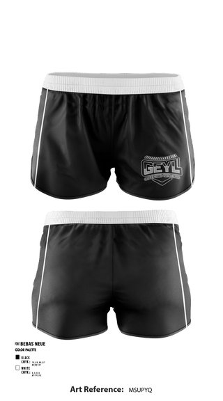 Women's Shorts, Greeley Evans Youth League, Baseball, Teamtime, Team time, sublimation, custom sports apparel, team uniforms, spirit wear, spiritwear, sports uniforms, custom shirts, team store, custom team store, fundraiser sports, apparel fundraiser