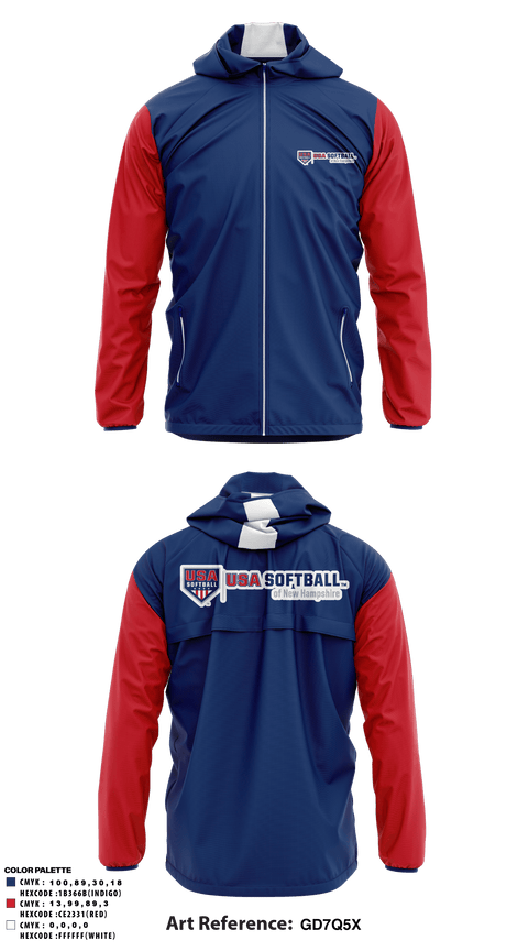 Windbreaker, Usa Softball New Hamsphire, Softball, Teamtime, Team time, sublimation, custom sports apparel, team uniforms, spirit wear, spiritwear, sports uniforms, custom shirts, team store, custom team store, fundraiser sports, apparel fundraiser