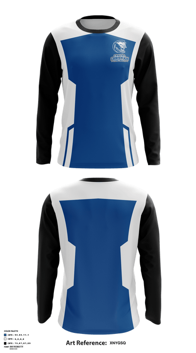 Capital Christian School 40857633 Long Sleeve Performance Shirt - 1