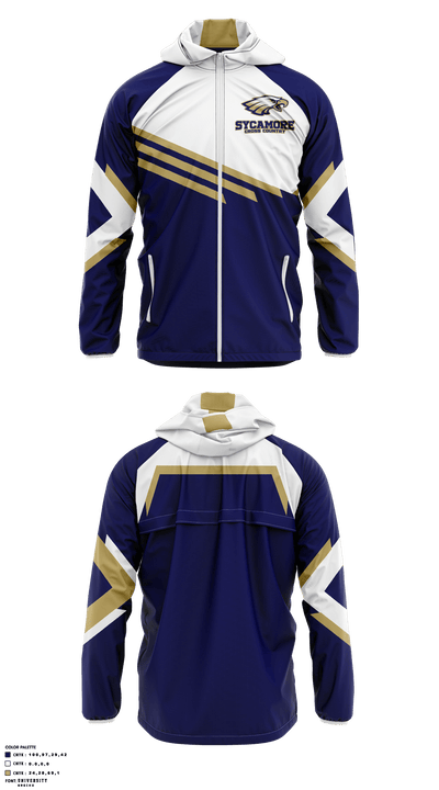 Sycamore High School Cross Country 35454934 Windbreaker - 1