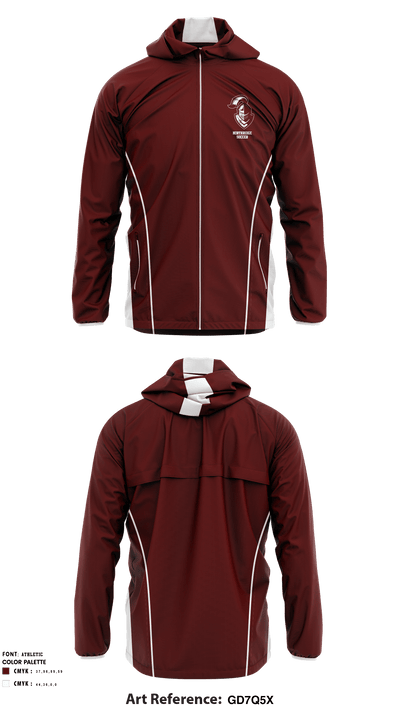 Northridge High School Soccer 68546617 Windbreaker - 1