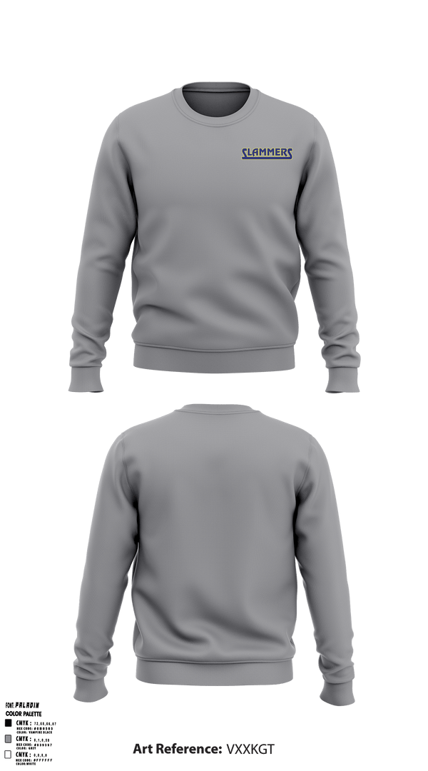 Crew Neck Sweatshirt, Slammers FP, Softball, Teamtime, Team time, sublimation, custom sports apparel, team uniforms, spirit wear, spiritwear, sports uniforms, custom shirts, team store, custom team store, fundraiser sports, apparel fundraiser