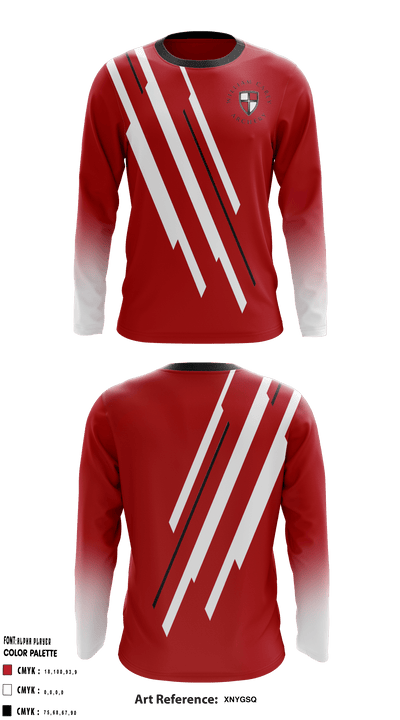 William Carey University Archery 25809414 Long Sleeve Performance Shirt - 1