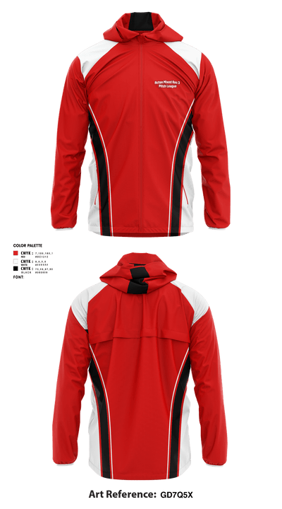 Acton Mixed Rec 3 Pitch League 8420704 Windbreaker - 1