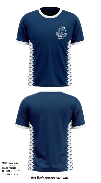 Old Dominion Monarchs Football 73168069 Short Sleeve Performance Shirt - 1