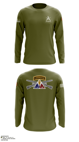 Long Sleeve Performance Shirt, , Army, Teamtime, Team time, sublimation, custom sports apparel, team uniforms, spirit wear, spiritwear, sports uniforms, custom shirts, team store, custom team store, fundraiser sports, apparel fundraiser