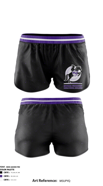 Monroe-Woodbury Middle School Crusaders Cheer 22485215 Women's Shorts - 1