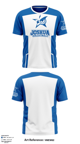 Short Sleeve Performance Shirt, Joshua Volleyball, Women's Volleyball, Teamtime, Team time, sublimation, custom sports apparel, team uniforms, spirit wear, spiritwear, sports uniforms, custom shirts, team store, custom team store, fundraiser sports, apparel fundraiser