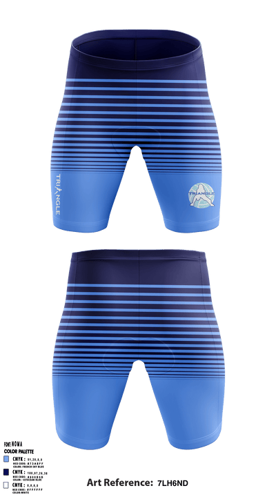 Triangle Volleyball Club 52610257 Men's Compression Shorts - 1