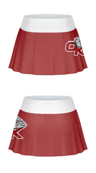 Lacrosse Skort, Okanogan High School Cheer, School Spirit Store, Teamtime, Team time, sublimation, custom sports apparel, team uniforms, spirit wear, spiritwear, sports uniforms, custom shirts, team store, custom team store, fundraiser sports, apparel fundraiser