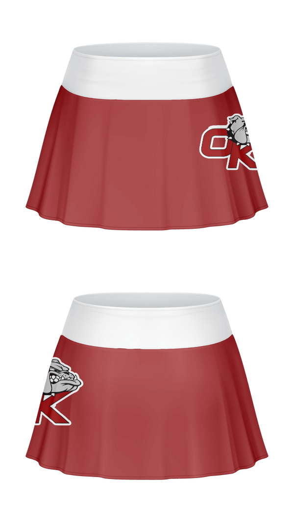 Lacrosse Skort, Okanogan High School Cheer, School Spirit Store, Teamtime, Team time, sublimation, custom sports apparel, team uniforms, spirit wear, spiritwear, sports uniforms, custom shirts, team store, custom team store, fundraiser sports, apparel fundraiser