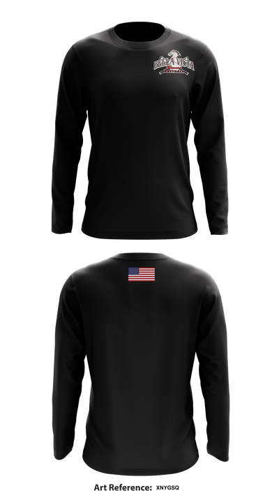 Bella Vista High School softball 97622292 Long Sleeve Performance Shirt - 1