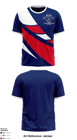 Short Sleeve Performance Shirt, Baptist Preparatory Upper School Football, Football, Teamtime, Team time, sublimation, custom sports apparel, team uniforms, spirit wear, spiritwear, sports uniforms, custom shirts, team store, custom team store, fundraiser sports, apparel fundraiser