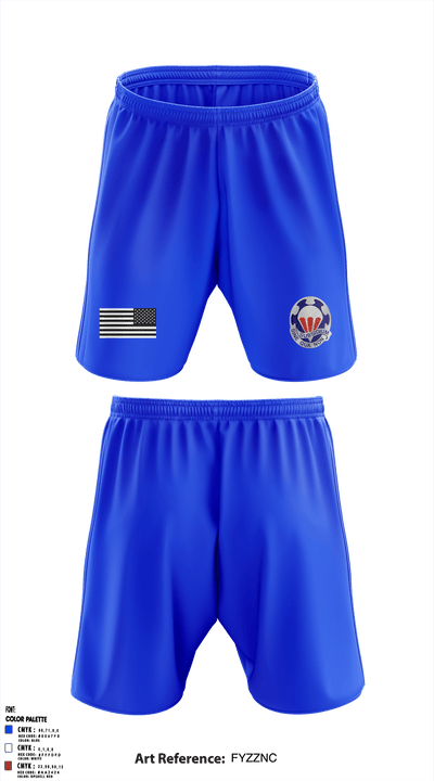 82nd BSB 82nd ABN DIV 96465842 Athletic Shorts With Pockets - 1