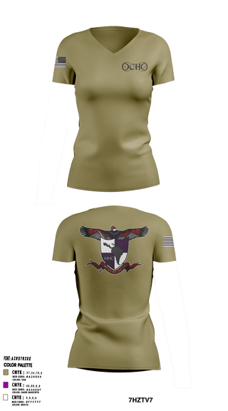 Women's Short Sleeve Vneck Shirt, 98th CA BN98th HHC CA BN TAN, Army, Teamtime, Team time, sublimation, custom sports apparel, team uniforms, spirit wear, spiritwear, sports uniforms, custom shirts, team store, custom team store, fundraiser sports, apparel fundraiser