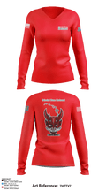 205th MI BN DISE 96750287 Women's Long Sleeve V-neck Shirt - 3