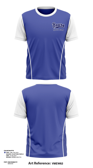 Short Sleeve Performance Shirt, Tahoma bears, Football, Teamtime, Team time, sublimation, custom sports apparel, team uniforms, spirit wear, spiritwear, sports uniforms, custom shirts, team store, custom team store, fundraiser sports, apparel fundraiser