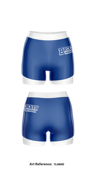 Compression Shorts, Brooklyn High School Women's Volleyball, Women's Volleyball, Teamtime, Team time, sublimation, custom sports apparel, team uniforms, spirit wear, spiritwear, sports uniforms, custom shirts, team store, custom team store, fundraiser sports, apparel fundraiser