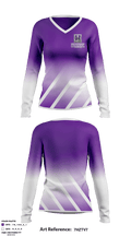 Hammondsport Central High School Soccer 88140235 Women's Long Sleeve V-neck Shirt - 1