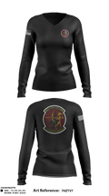416 AMU 80199720 Women's Long Sleeve V-neck Shirt - 1