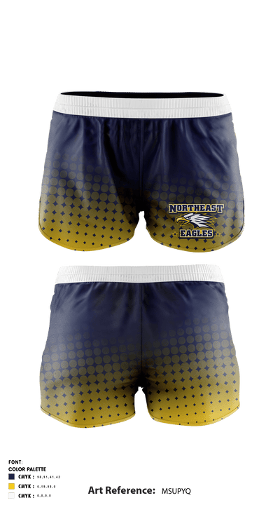Northeast High School Swimming 60697061 Womens Soccer Shorts - 1