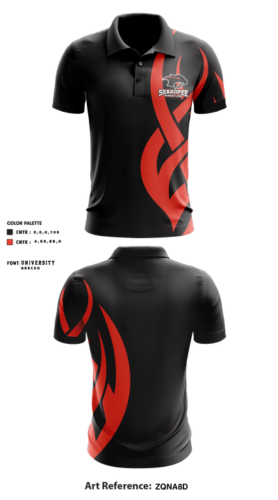 Shakopee High School Wrestling 44242608 Short Sleeve Performance Polo - 1