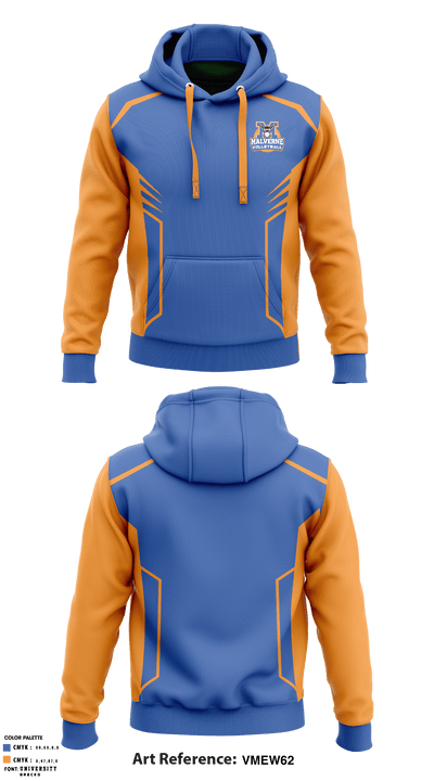 Malverne High School Volleyball 63733777 Hoodie - 1