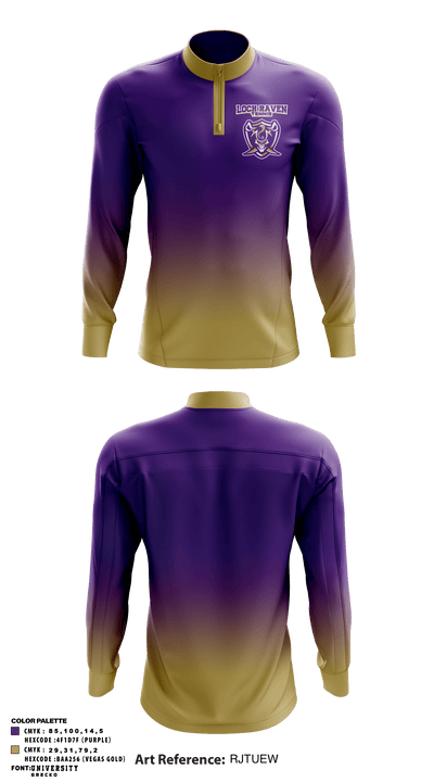 Loch Raven Senior High School Tennis 20144647 Quarter Zip Jacket - 1