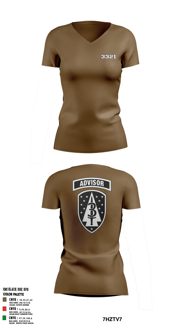 Women's Short Sleeve Vneck Shirt, , Army, Teamtime, Team time, sublimation, custom sports apparel, team uniforms, spirit wear, spiritwear, sports uniforms, custom shirts, team store, custom team store, fundraiser sports, apparel fundraiser