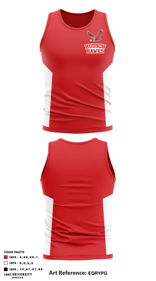 Tank Top, Hudson Hawks, School Spirit Store, Teamtime, Team time, sublimation, custom sports apparel, team uniforms, spirit wear, spiritwear, sports uniforms, custom shirts, team store, custom team store, fundraiser sports, apparel fundraiser