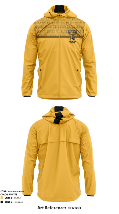 Trenton High School Soccer 47757958 Windbreaker - 1