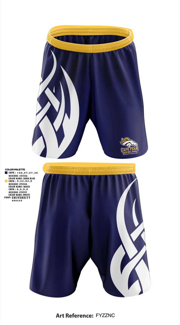 Athletic Shorts With Pockets, Cape Fear, Bowling, Teamtime, Team time, sublimation, custom sports apparel, team uniforms, spirit wear, spiritwear, sports uniforms, custom shirts, team store, custom team store, fundraiser sports, apparel fundraiser