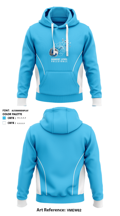 Highest Level Volleyball 19343753 Hoodie - 1
