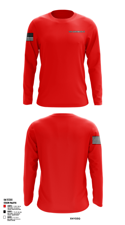135TH Qaurtermaster Co 14295913 Long Sleeve Performance Shirt - 1