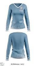 Sweeny High School Swimming 68123214 Women's Long Sleeve V-neck Shirt - 1
