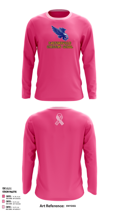 Factoryville Christian School 78112632 Long Sleeve Performance Shirt - 1