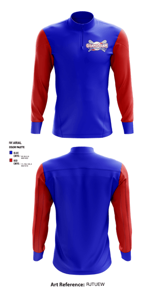 Quarter Zip Jacket, Grand Slam Tournaments, Spirit Store, Teamtime, Team time, sublimation, custom sports apparel, team uniforms, spirit wear, spiritwear, sports uniforms, custom shirts, team store, custom team store, fundraiser sports, apparel fundraiser