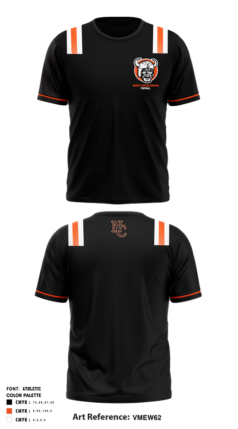 Short Sleeve Performance Shirt, North Canton Hoover Football, Football, Teamtime, Team time, sublimation, custom sports apparel, team uniforms, spirit wear, spiritwear, sports uniforms, custom shirts, team store, custom team store, fundraiser sports, apparel fundraiser